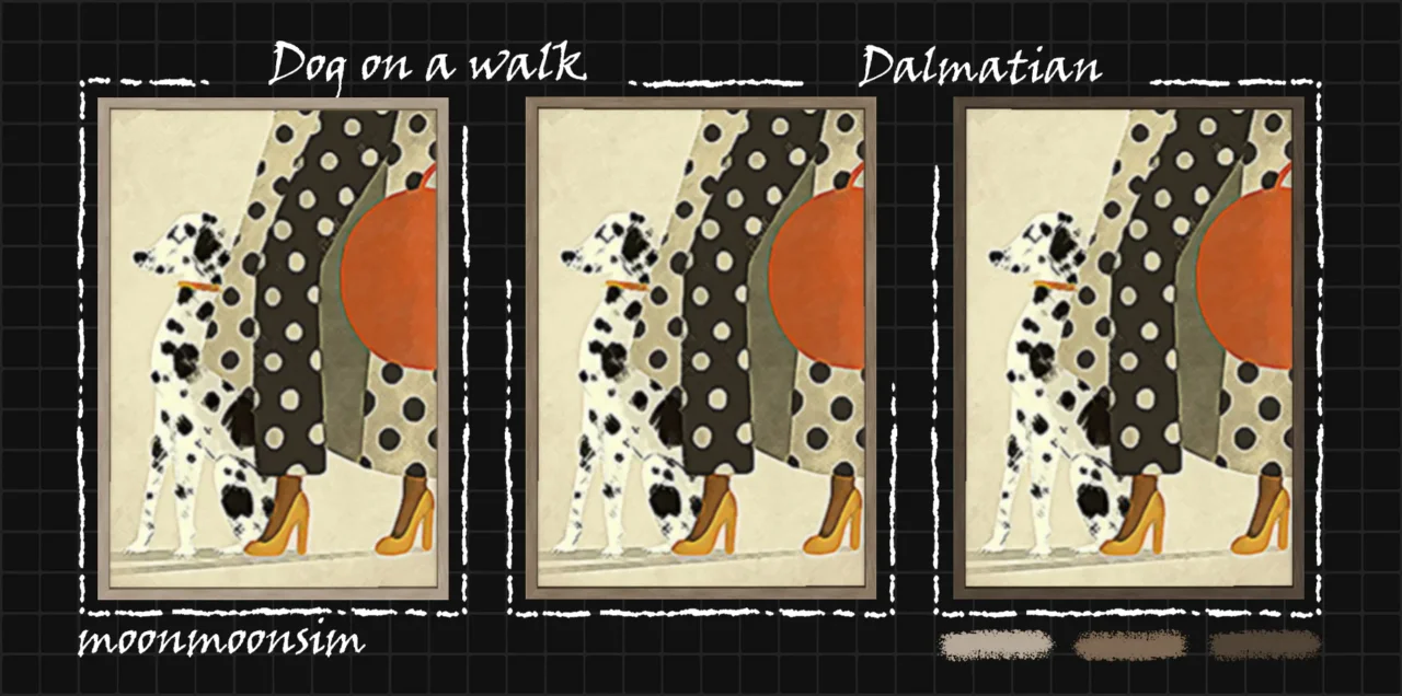 Dog on a walk collection "Dalmatian"