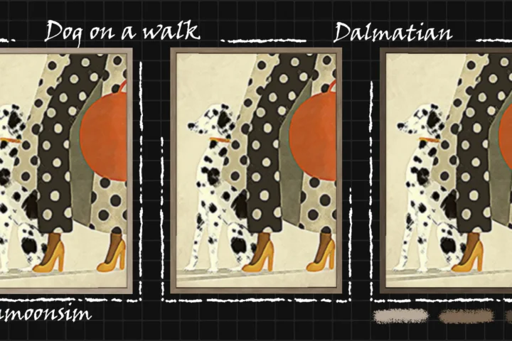 Dog on a walk collection "Dalmatian"
