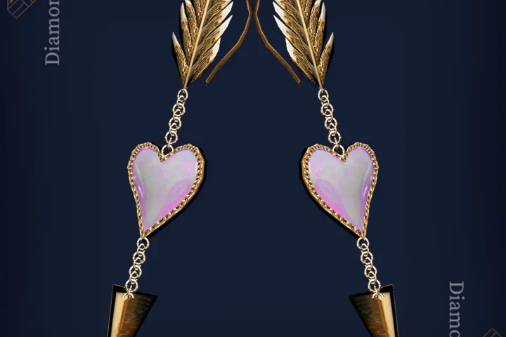 Cupids arrows earrings 62 by diamondssims