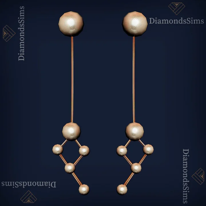 Pearl earrings 92 by diamondssims