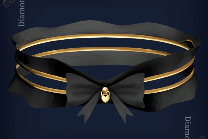 Ribbon lock choker 40 by diamondssims