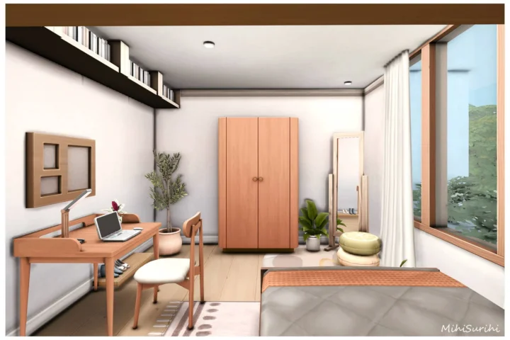 Lyla Bedroom 1 NO CC - Modern Wooden