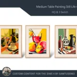 HQ Medium Table Painting Still Life #1 Samtuse963