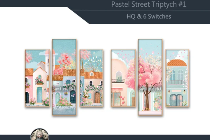 HQ Pastel Street Triptych #1 Sellable Extra B Samtuse963