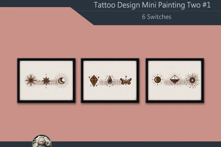 Tattoo Design Mini Painting Two #1 Extra H Samtuse963