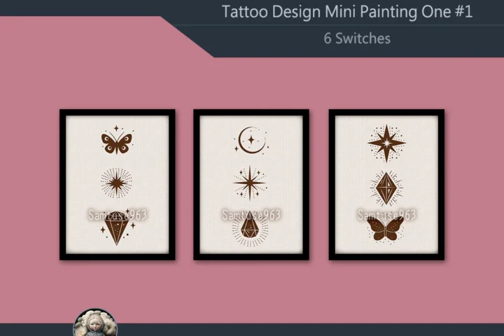 Tattoo Design Mini Painting One #1 Extra G Samtuse963