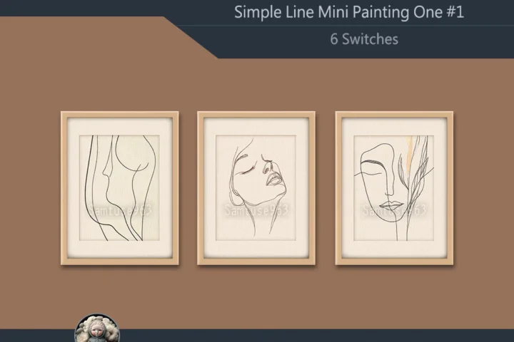 Simple Line Mini Painting One #1 Extra G Samtuse963