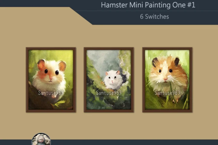 Hamster Mini Painting One #1 Extra G Samtuse963