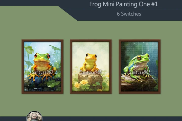 Frog Mini Painting One #1 Extra G Samtuse963