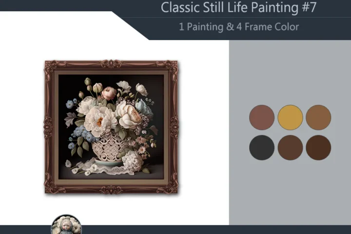 Classic Still Life Painting #7 Samtuse963