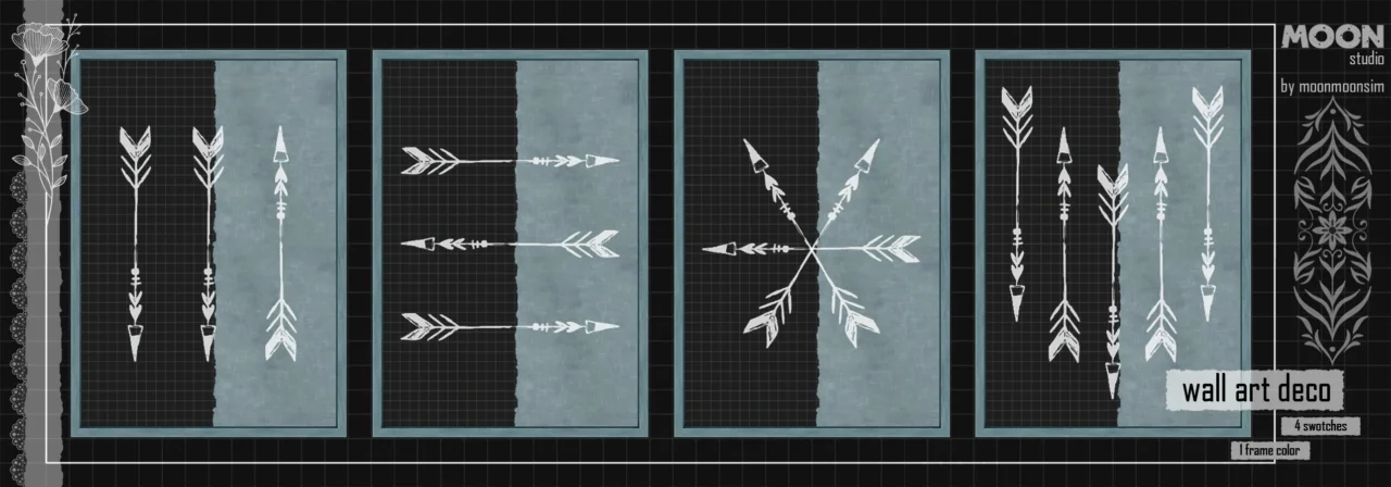 Blue Arrow wall art