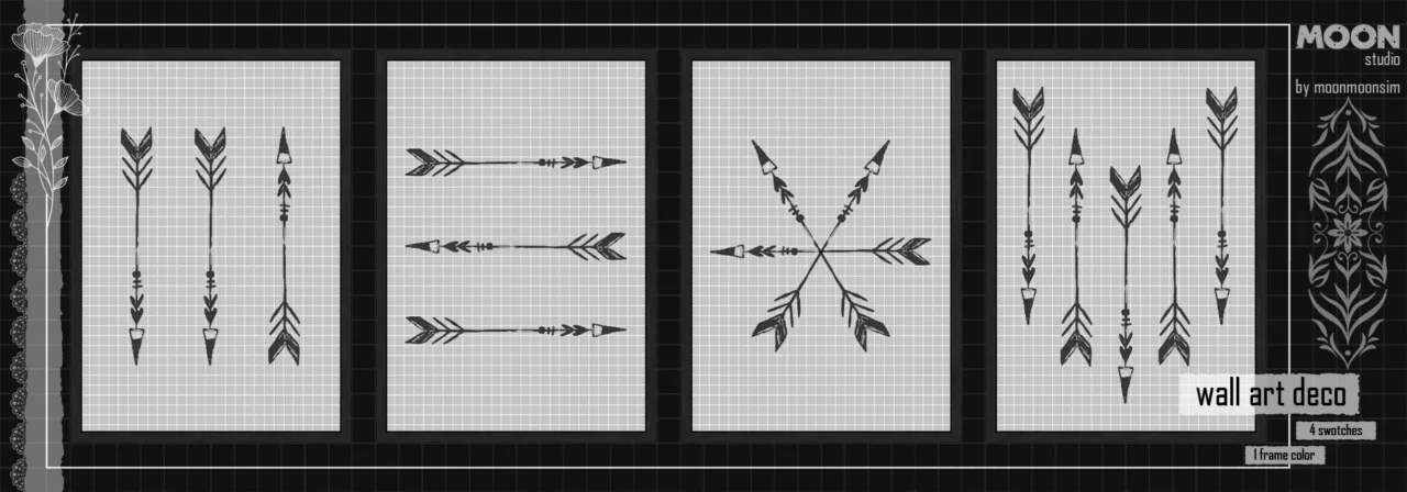 White Arrow wall art
