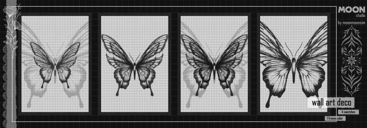 White Butterfly wall art