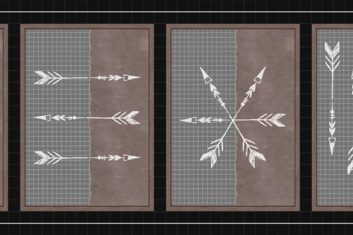 Cappuccino Arrow wall art