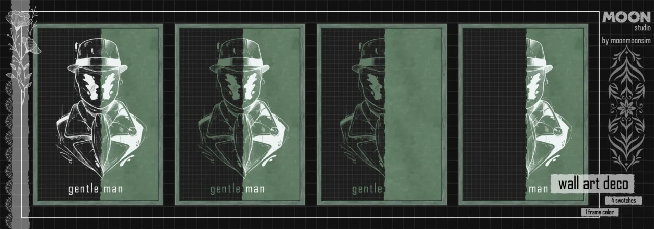 Gentleman Blue wall art