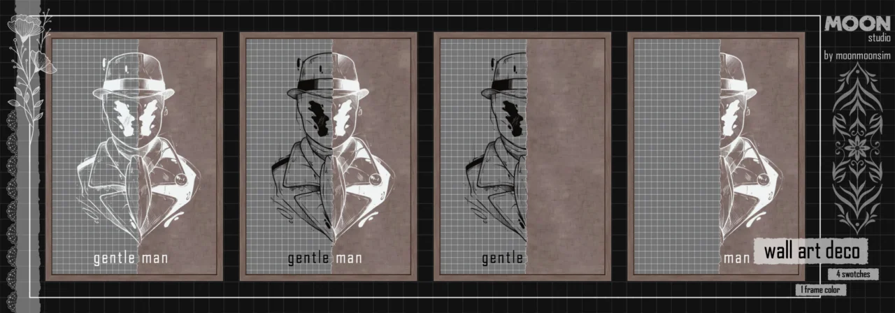 Gentleman Cappuccino wall art