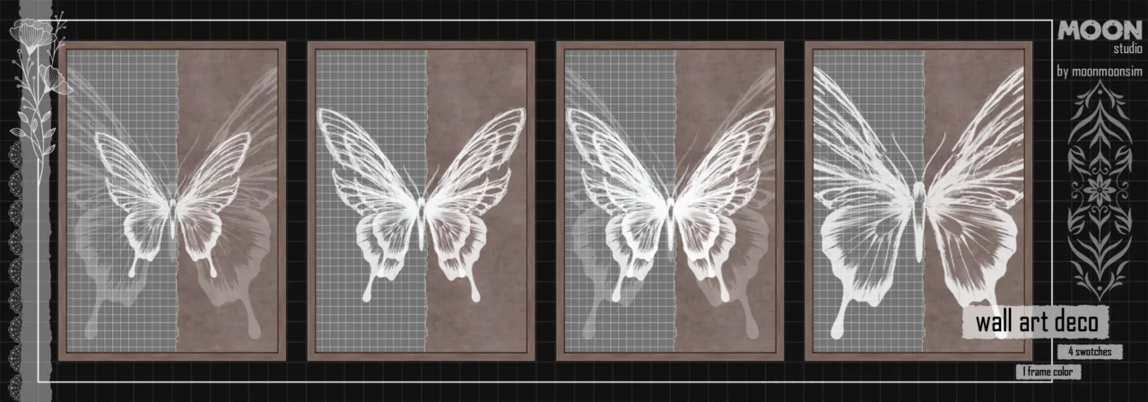Cappuccino Butterfly wall art