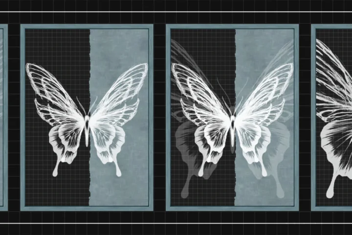Blue Butterfly wall art