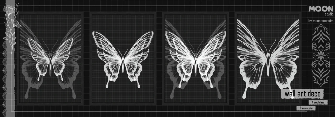 Black Butterfly wall art