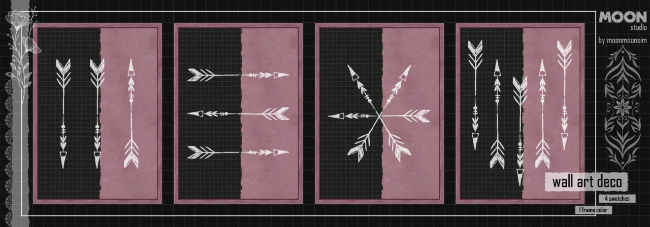 Pink Arrow wall art