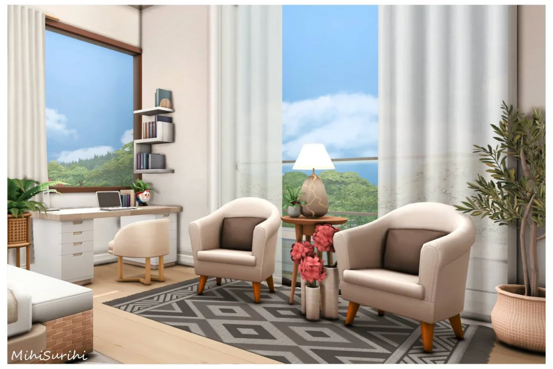 Lyla Bedroom 2 NO CC - Modern Wooden
