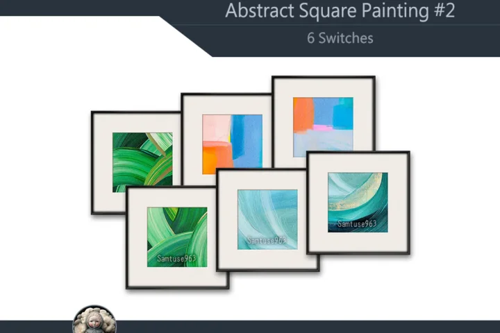 Abstract Square Painting #2 Samtuse963