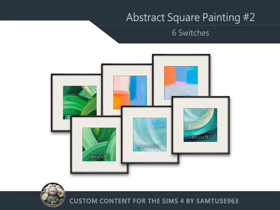 Abstract Square Painting #2 Samtuse963