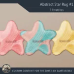 Abstract Star Dance Rug #1 Samtuse963