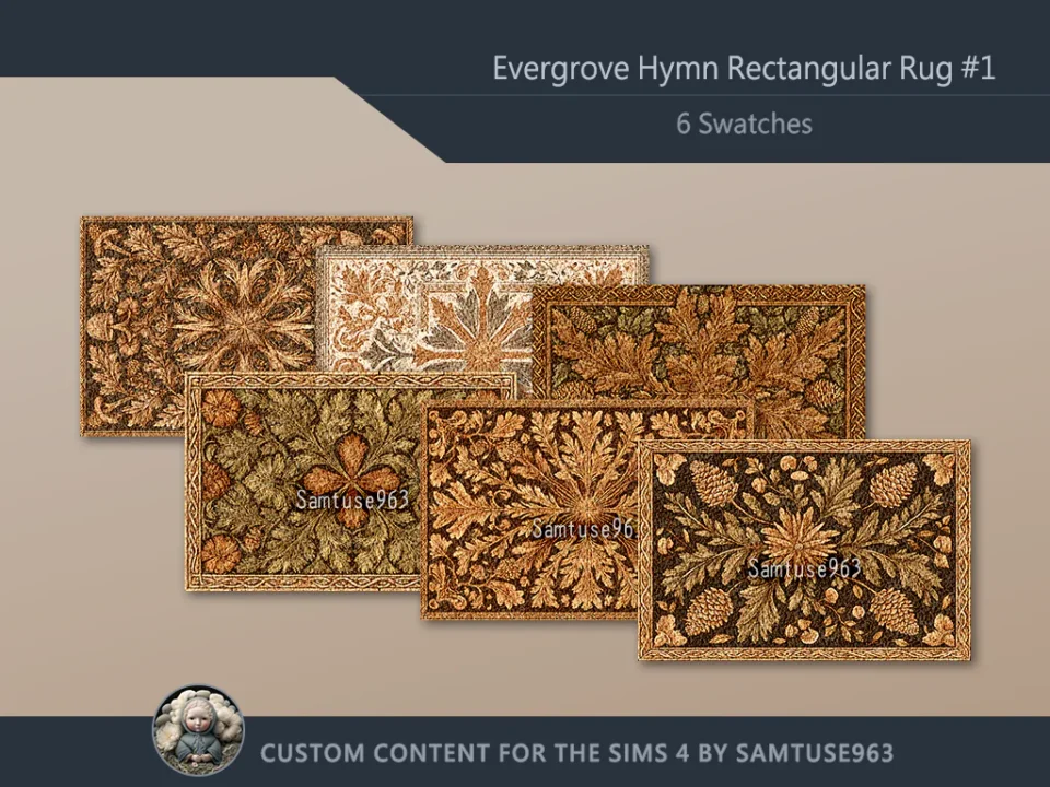 Evergrove Hymn Rectangular Dance Rug #1 Samtuse963