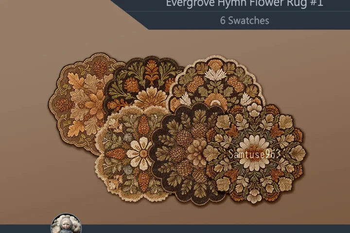 Evergrove Hymn Flower Dance Rug #1 Samtuse963