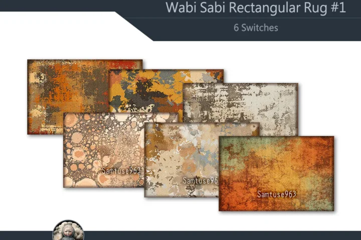 Wabi Sabi Rectangular Dance Rug #1 Samtuse963