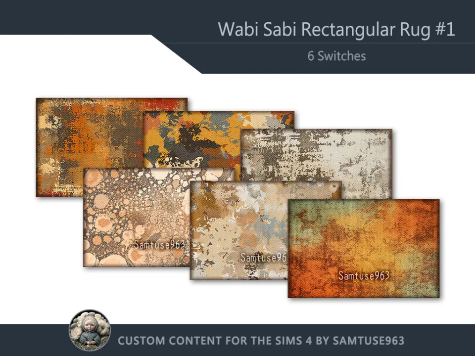 Wabi Sabi Rectangular Dance Rug #1 Samtuse963