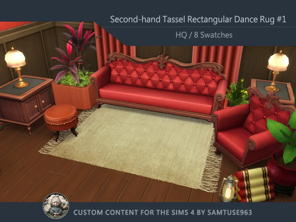 HQ Second-hand Rectangular Dance Rug #1 Samtuse963