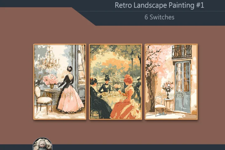 Retro Landscape Painting #1 Sellable Extra A Samtuse963