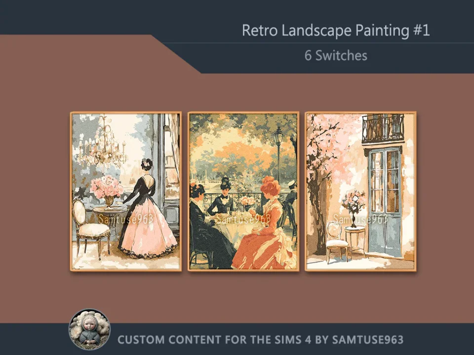 Retro Landscape Painting #1 Sellable Extra A Samtuse963