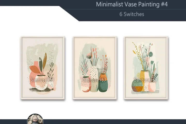 Minimalist Vase Painting #4 Sellable Extra A Samtuse963