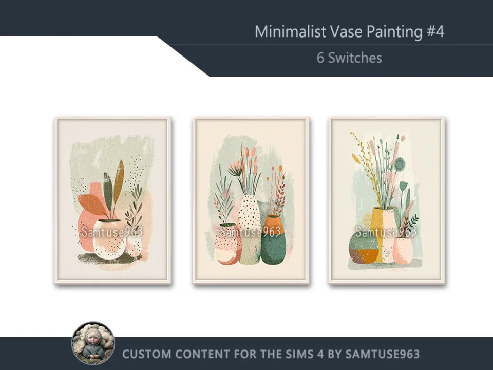 Minimalist Vase Painting #4 Sellable Extra A Samtuse963