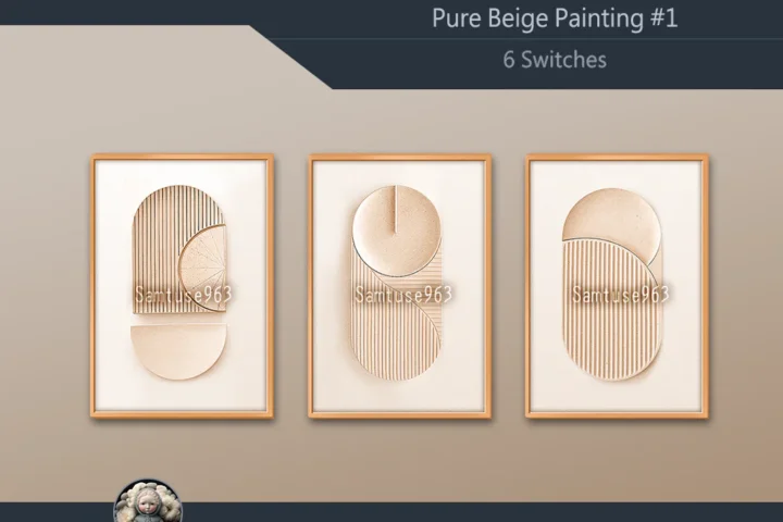 Pure Beige Painting #1 Sellable Extra A Samtuse963