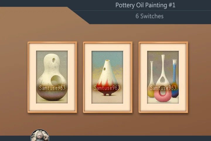 Pottery Oil Painting #1 Sellable Extra A Samtuse963