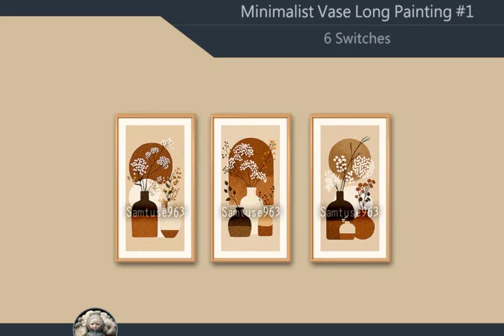 HQ Minimalist Vase Long Painting #1 Sellable Extra D Samtuse963