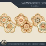 Cute Mandala Flower Frame #1 Sellable Samtuse963