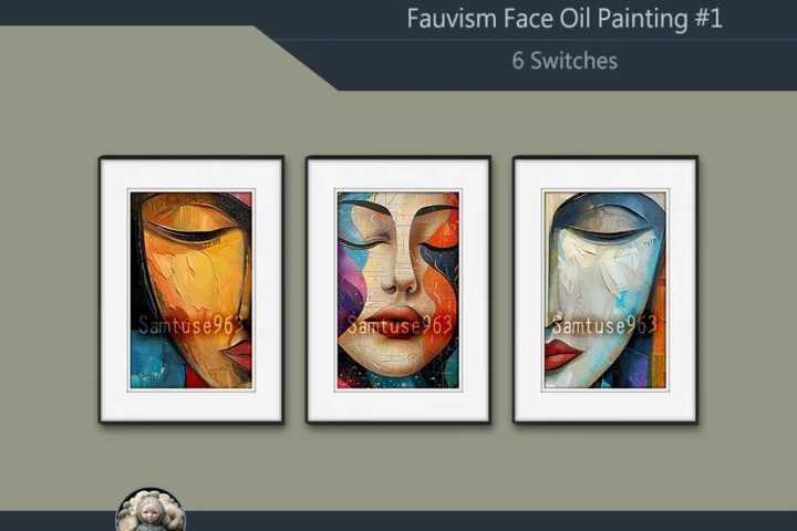 Fauvism Face Oil Painting #1 Sellable Extra A Samtuse963