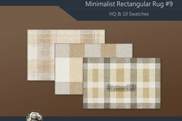 Minimalist Rectangular Dance Rug #9 Samtuse963