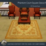 Phantom Court Square Dance Rug #1 Samtuse963