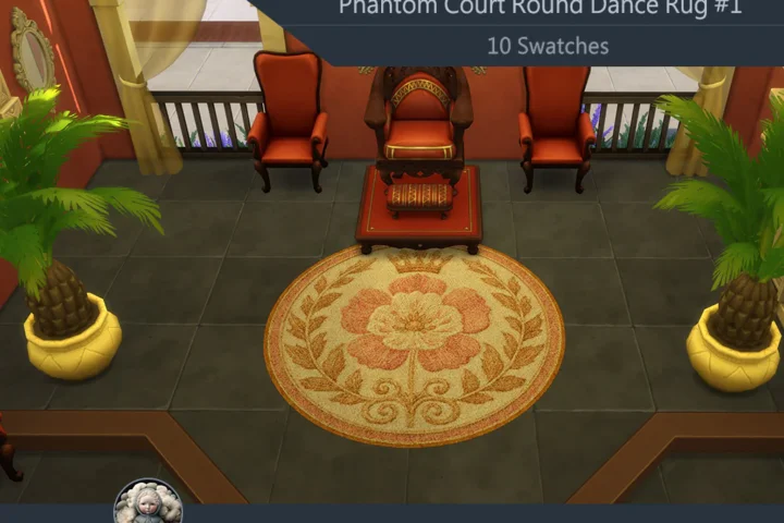 Phantom Court Round Dance Rug #1 Samtuse963