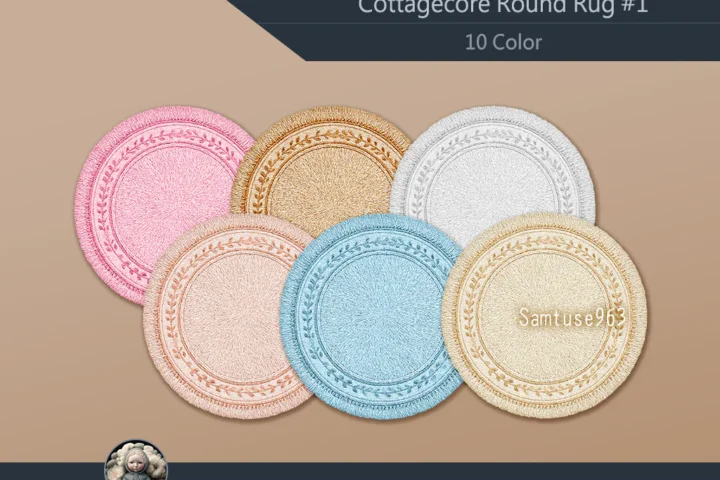Cottagecore Round Dance Rug #1 Samtuse963