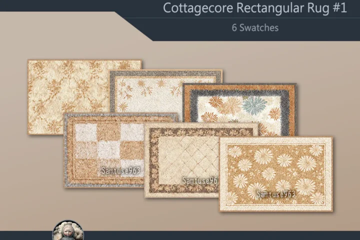 Cottagecore Rectangular Dance Rug #1 Samtuse963