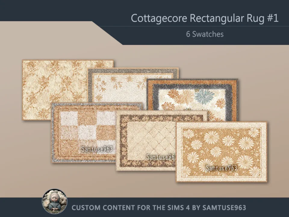 Cottagecore Rectangular Dance Rug #1 Samtuse963