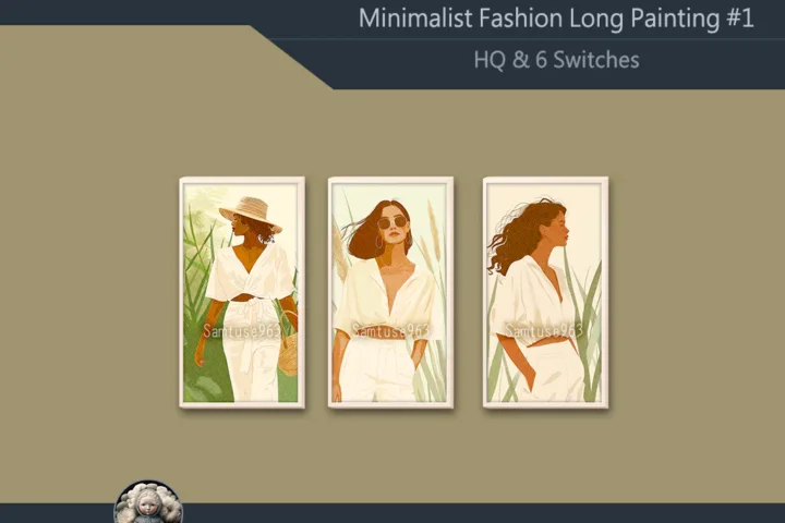 HQ Minimalist Fashion Long Painting #1 Sellable Extra D Samtuse963