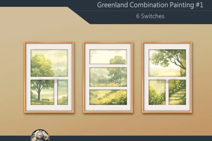 Greenland Combination Painting #1 Sellable Extra A Samtuse963